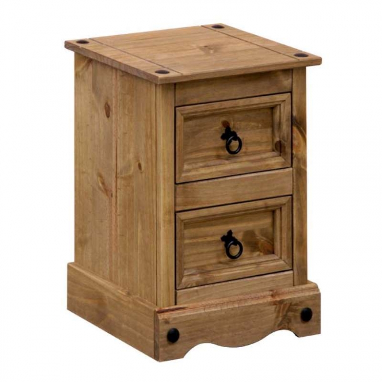 Corona 2 drawer petite bedside