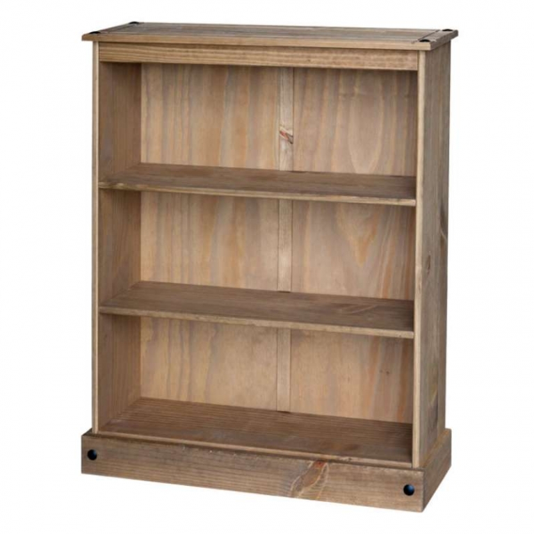 Corona low wide bookcase